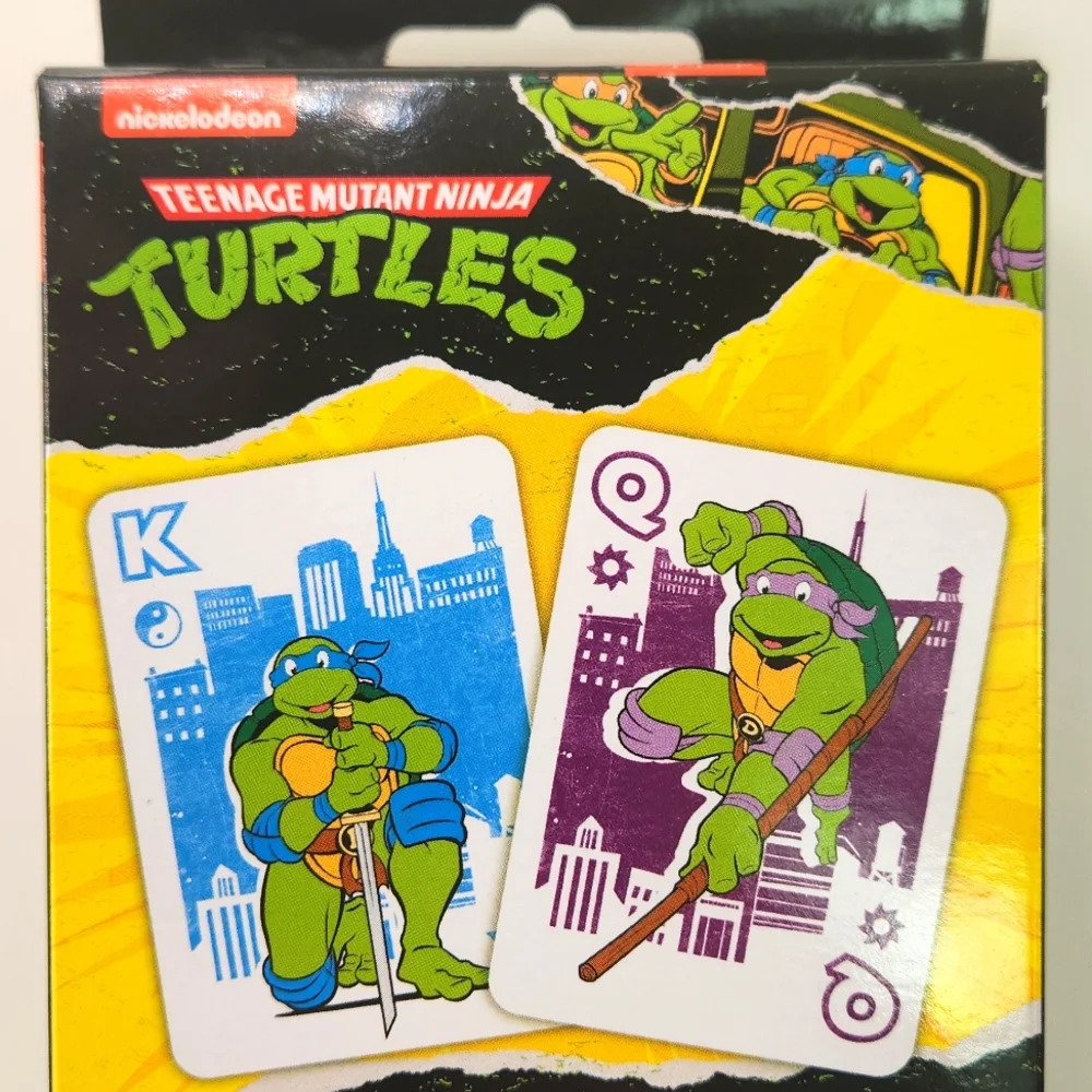 TEENAGE MUTANT NINJA TURTLES JUMBO PLAYING CARDS, Factory Sealed 54 Card Deck
